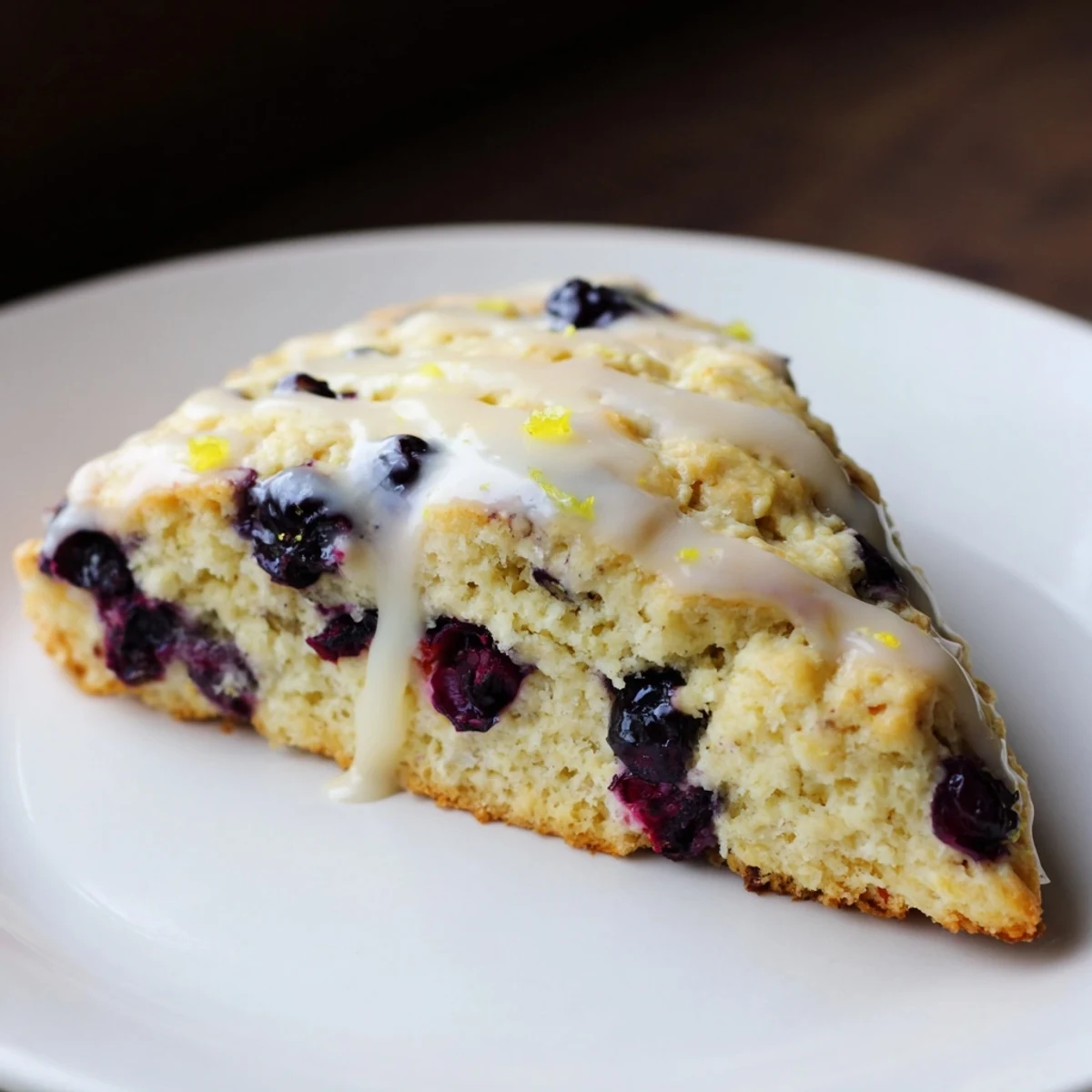 Lemon Blueberry Scones Glaze