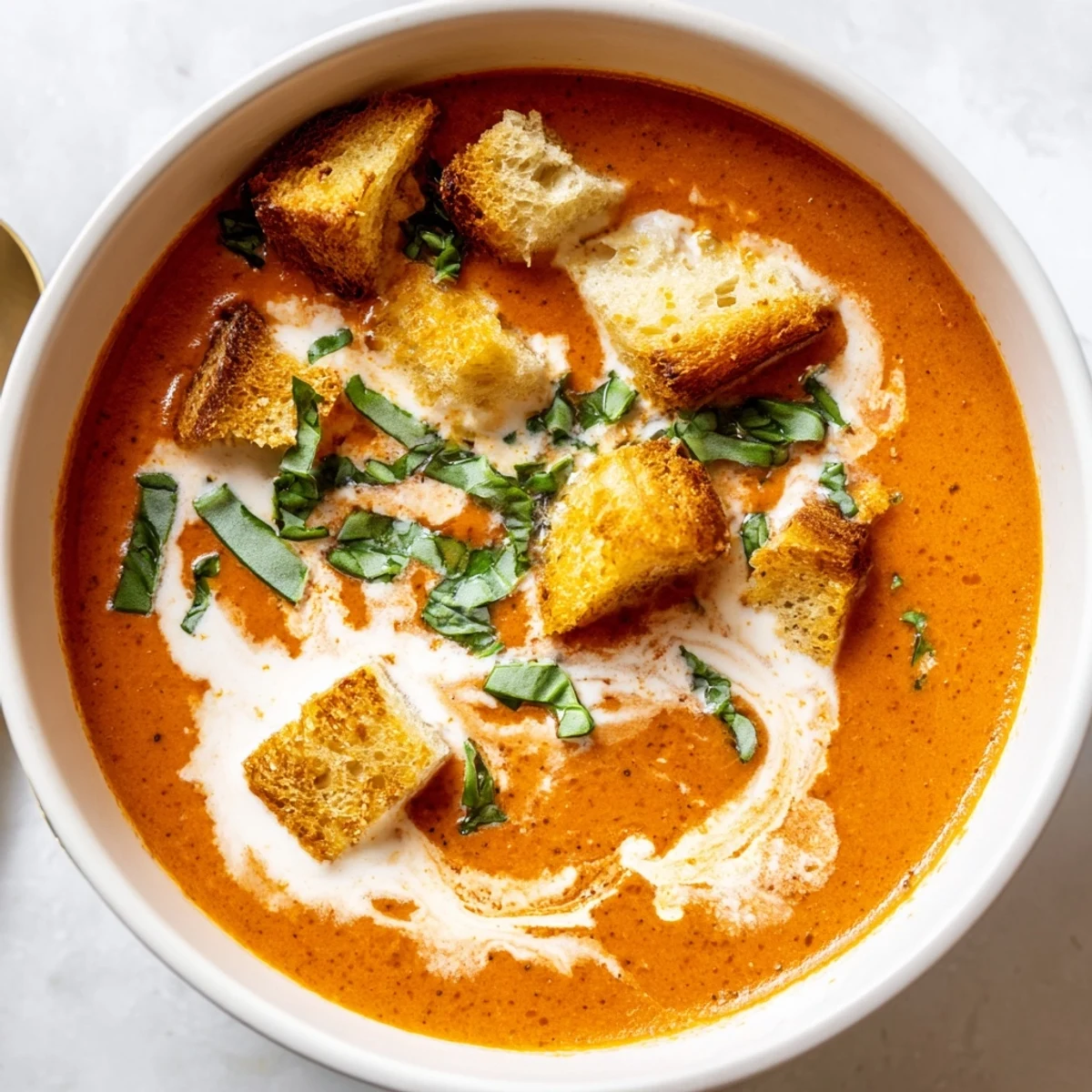 Creamy Tomato Basil Bisque