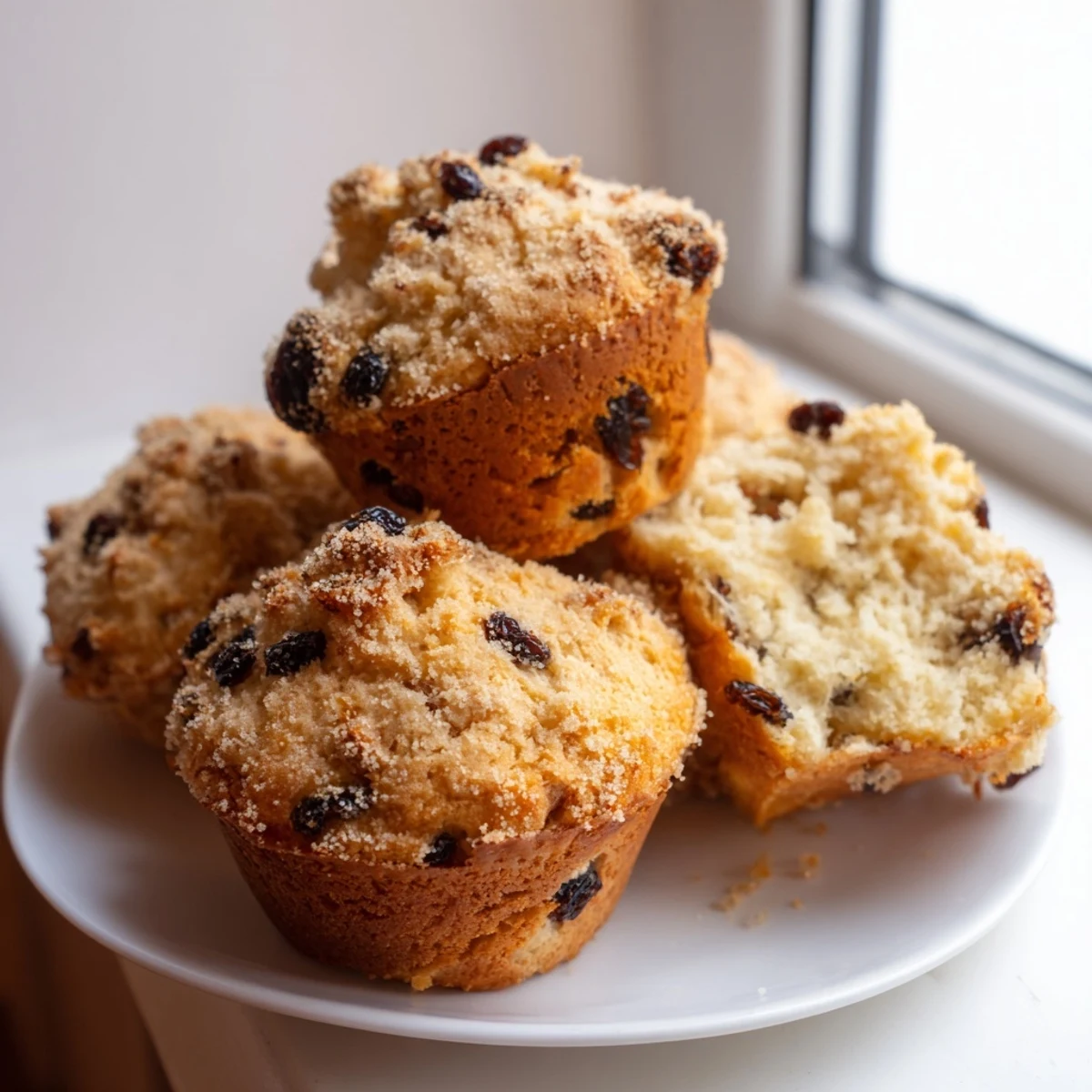 Warm Irish Soda Bread Muffins with currants, lightly sweet and perfect for breakfast or afternoon tea.