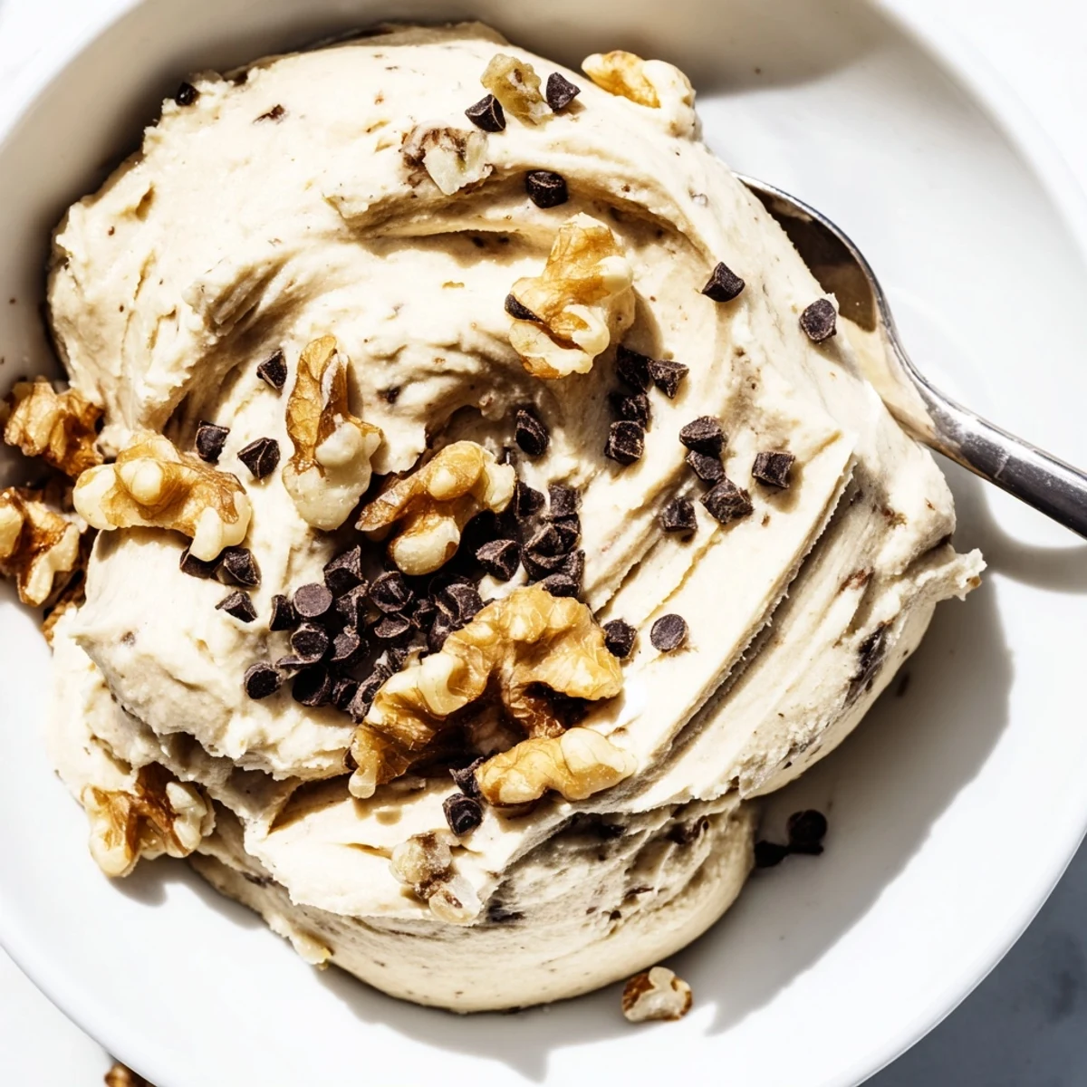 Healthy Guilt Free Greek Yogurt Cookie Dough served as a dip for pretzels and fresh fruit on a rustic wooden table.