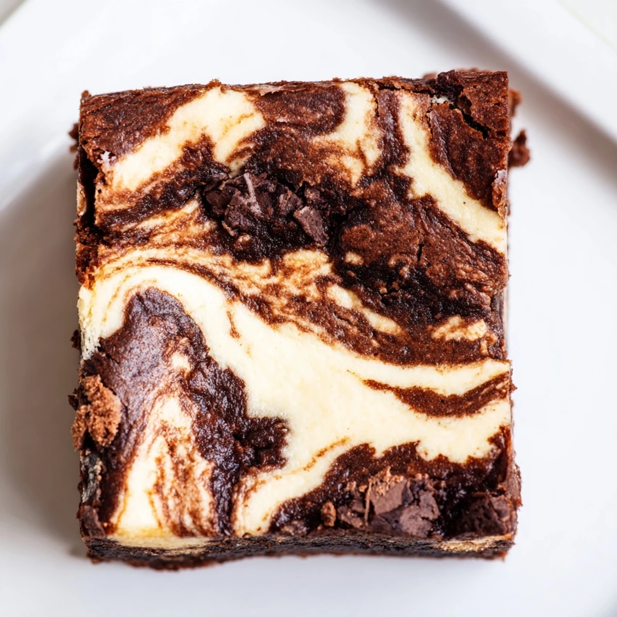 Decadent fudgy brownies topped with luscious cream cheese swirl baked until perfectly set