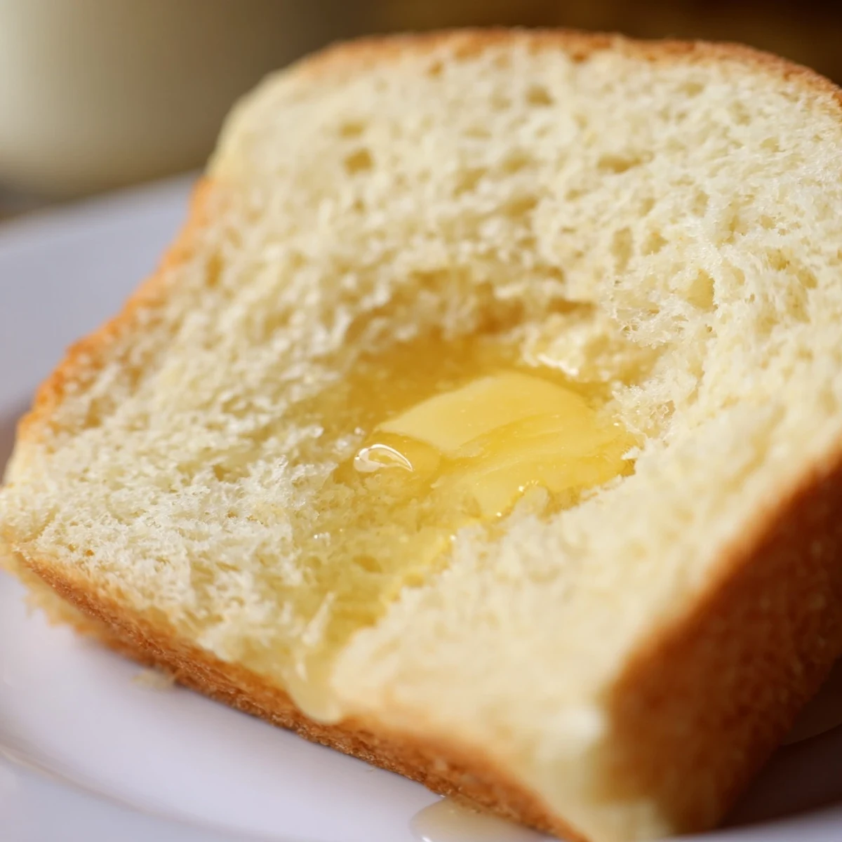 Sliced homemade Amish white bread revealing fluffy white crumb perfect for sandwiches and toast