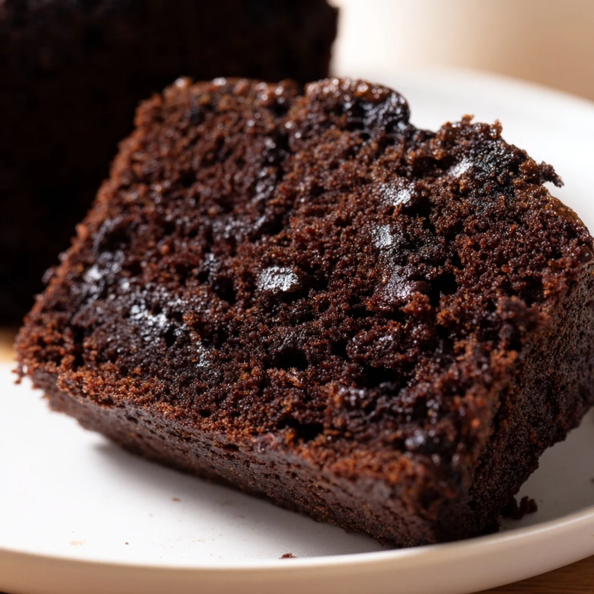 Warm chocolate espresso banana bread served with butter on a rustic plate for coffee time