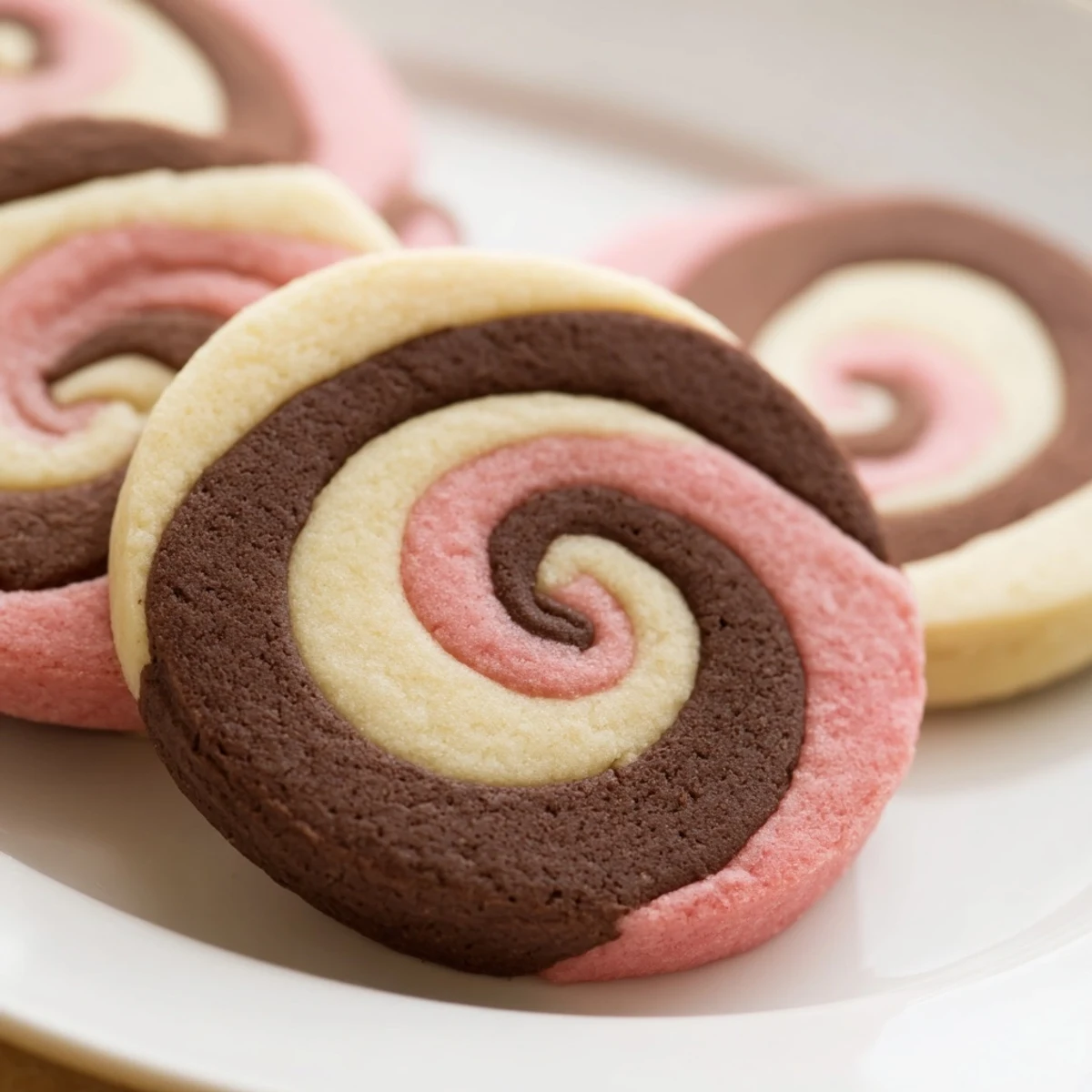 Neapolitan Swirl Cookies