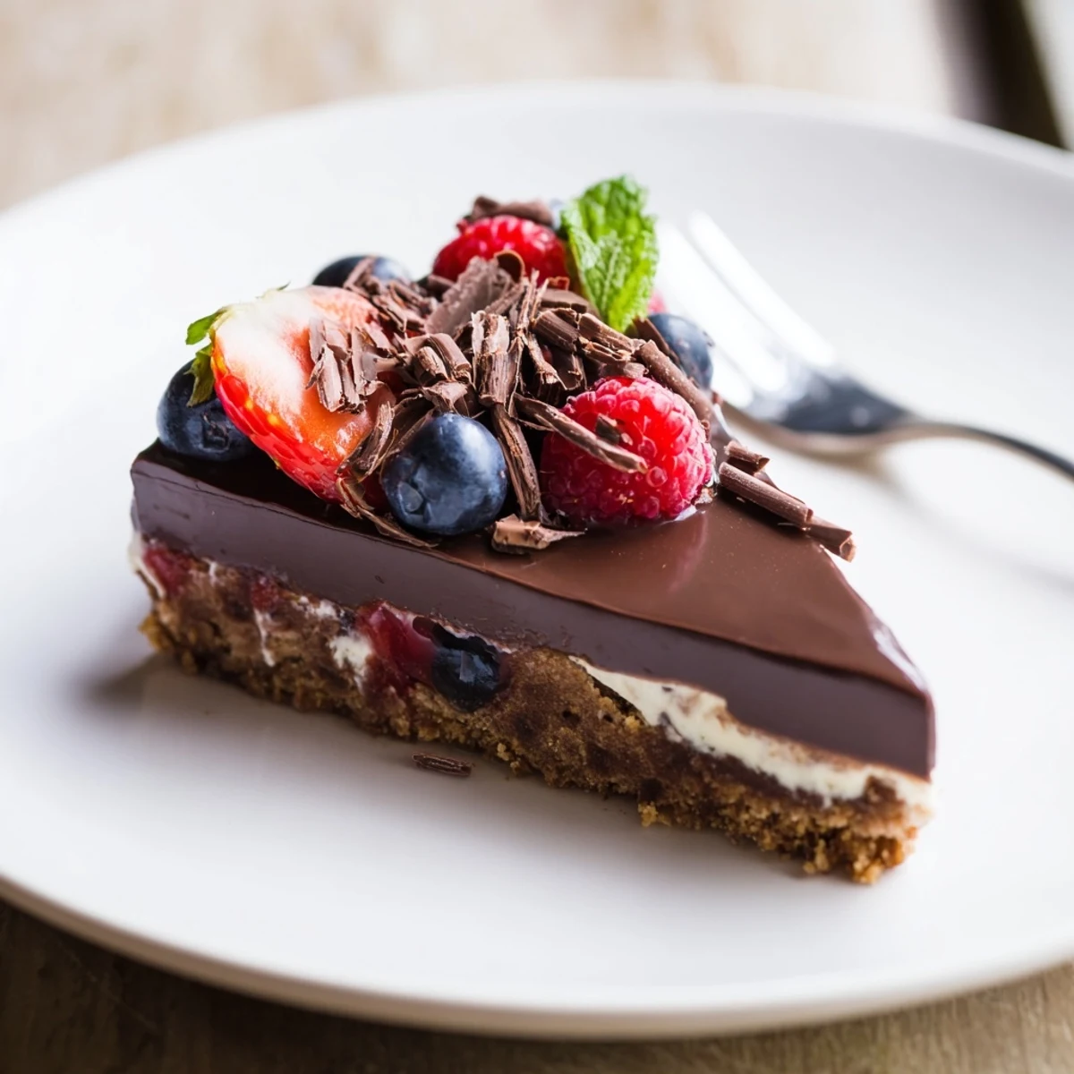 Plated The Ultimate Dessert Recipe showcasing crunchy biscuit base, silky mascarpone, vibrant berries