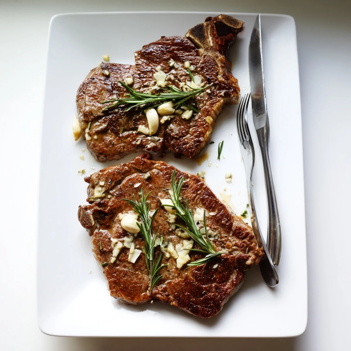 Restaurant-quality garlic butter steak featuring a caramelized crust and aromatic garlic butter finish