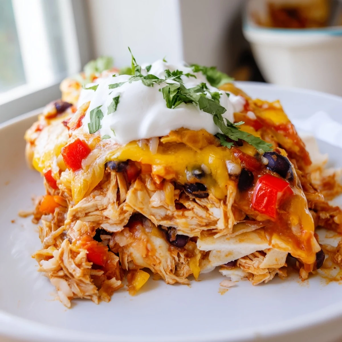 Chicken Burrito Casserole