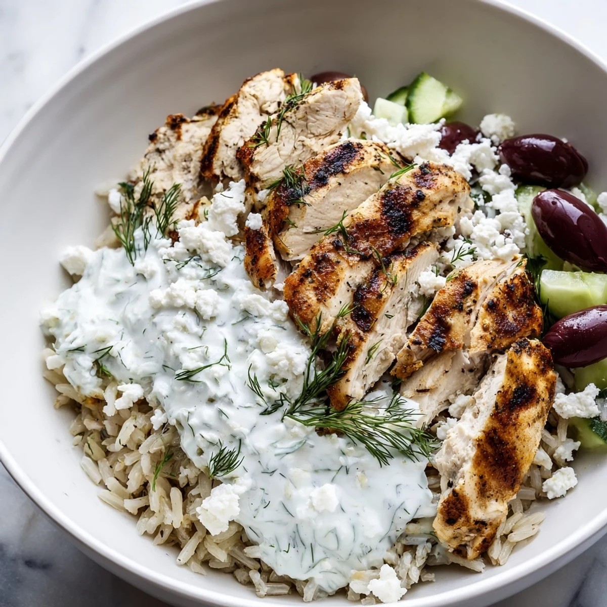 Greek Chicken Bowls
