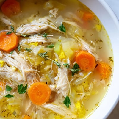 Crockpot Lemon Chicken Soup