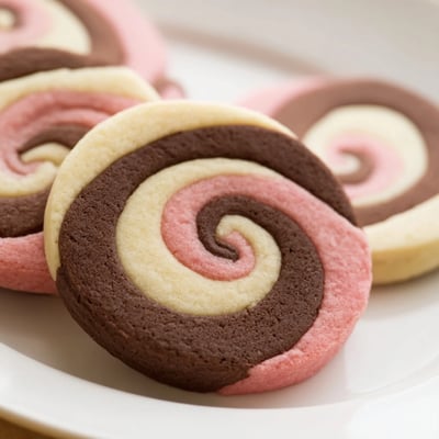 Neapolitan Swirl Cookies