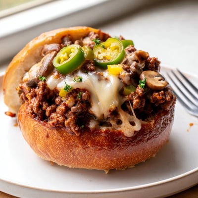 Cheesy Philly Sloppy Joes